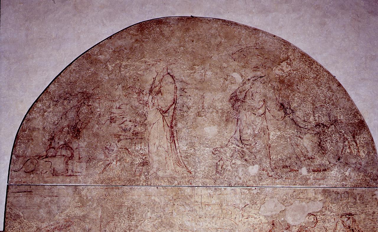 creazione di Adamo (sinopia) di Paolo Uccello (sec. XV)