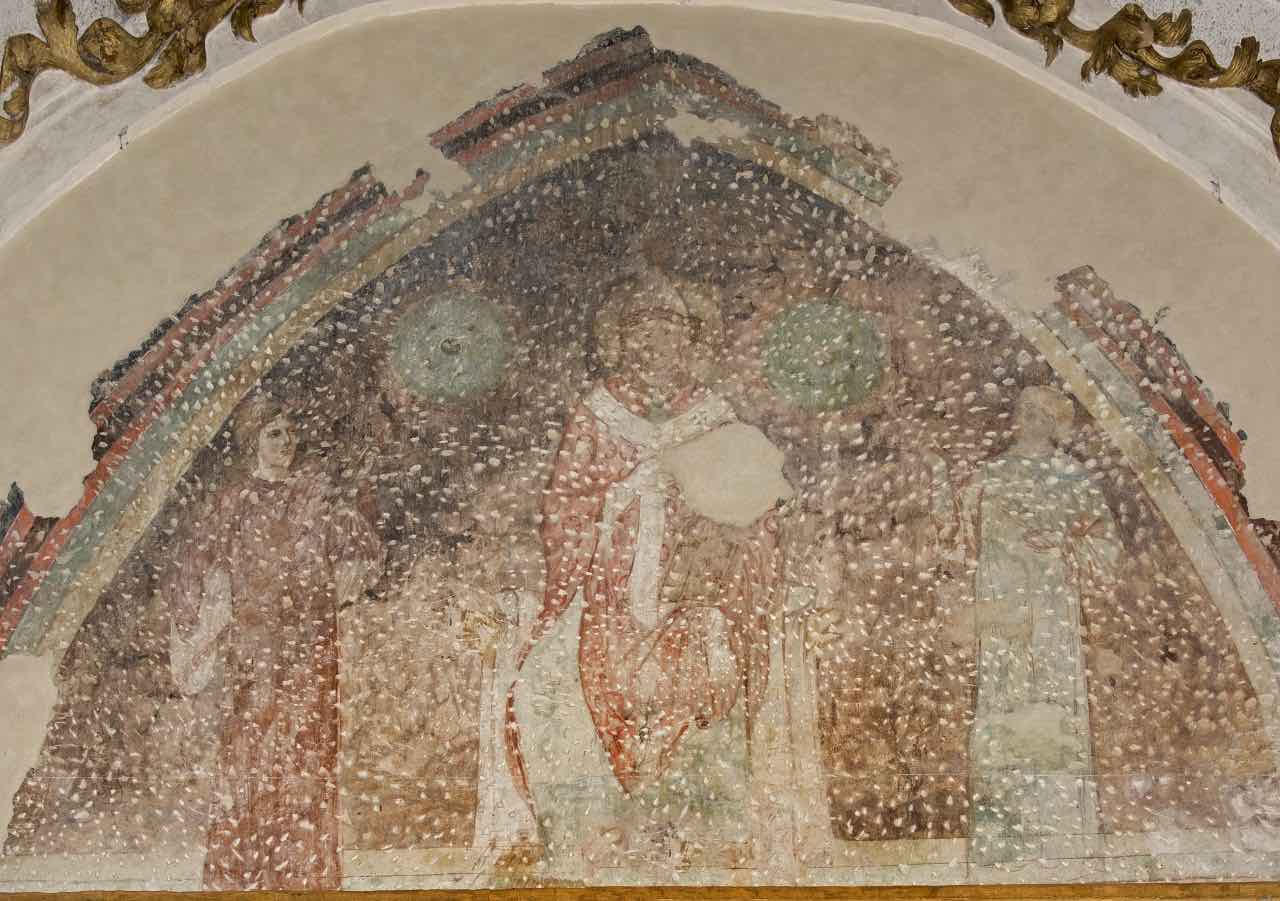 Santo vescovo (dipinto) di Cenni di Pepo detto Cimabue (bottega) (sec. XIII)