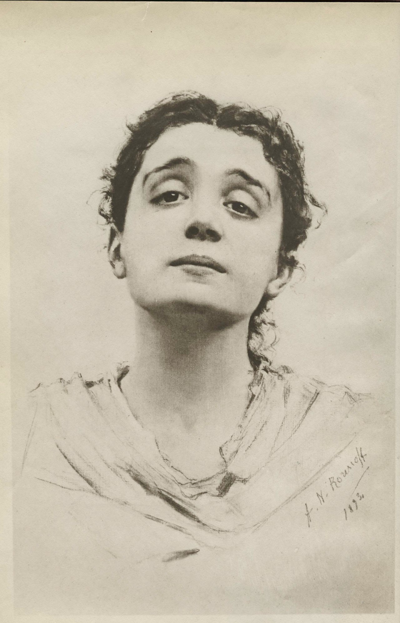 Ritratto di Eleonora Duse nel ruolo di Santuzza nella Cavalleria ru