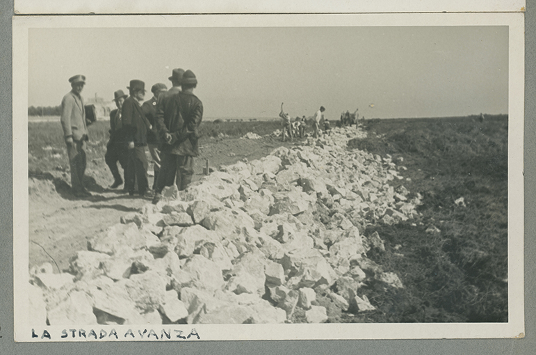 Manfredonia - piana sipontina - strada in costruzione (positivo) di Anonimo (XX)