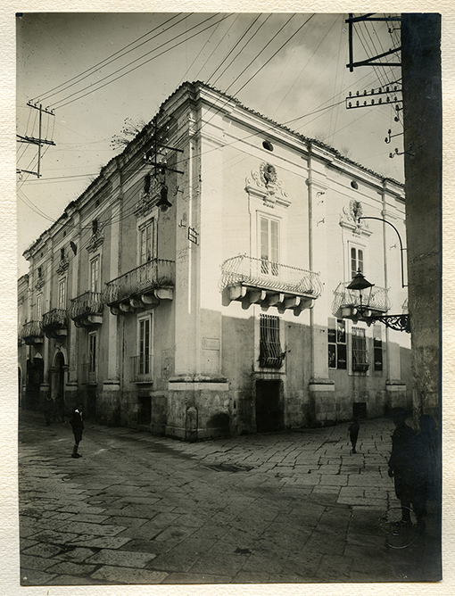 Foggia - Palazzo Brancia - Ricciardi - Piazza Santa Chiara (positivo) di Nobile G. B (XX)