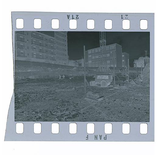 Scorcio urbano (negativo) di Anonimo (XX)