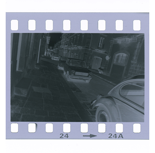 Putignano - Via Dante Alighieri (negativo) di Anonimo (XX)