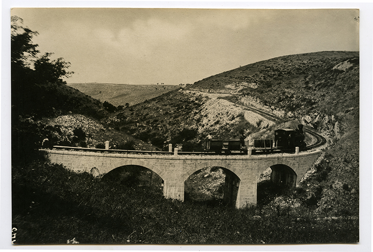 Ponte ferroviario - veduta panoramica (positivo) di Anonimo (XX)