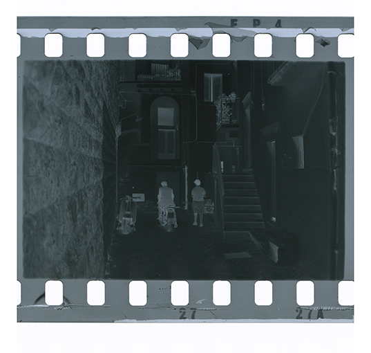 Putignano - Scorcio del centro storico (negativo) di Anonimo (XX)