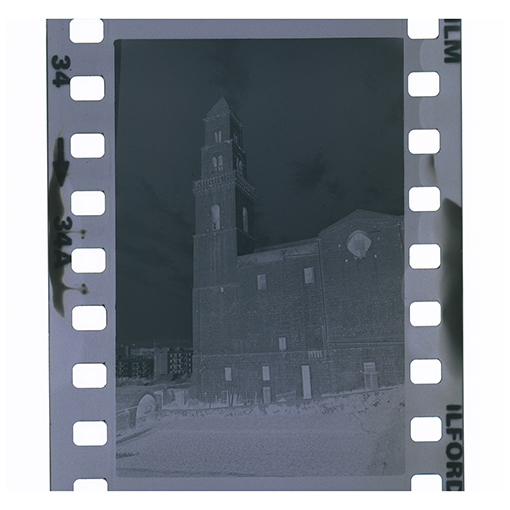 Putignano - Chiesa di San Domenico - Il campanile (negativo) di Anonimo (XX)