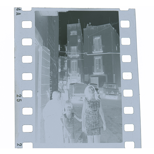 Putignano - Centro storico (negativo) di Anonimo (XX)