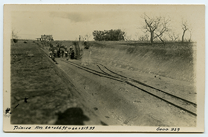 Bari-Barletta. Costruzione della linea ferroviaria - trincea (positivo) di Anonimo (XX)