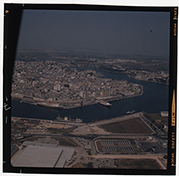 Brindisi - veduta aerea del centro storico (diapositiva) di Ramosini, Vitaliano, Stagnani, Vittorio (XX)