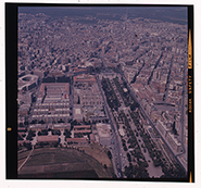 Foggia - veduta aerea del centro città e della villa comunale (diapositiva) di Ramosini, Vitaliano, Stagnani, Vittorio (XX)