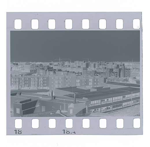 Putignano - Veduta panoramica dei nuovi quartieri (negativo) di Anonimo (XX)