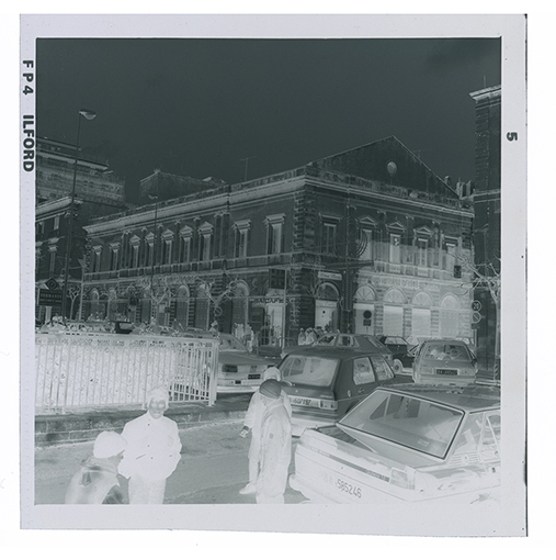 Putignano - Teatro Comunale in Corso Umberto I (negativo) di Anonimo (XX)