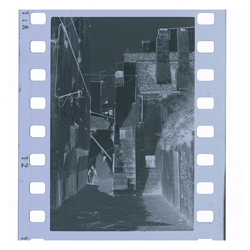 Noci - Centro storico (negativo) di Anonimo (XX)