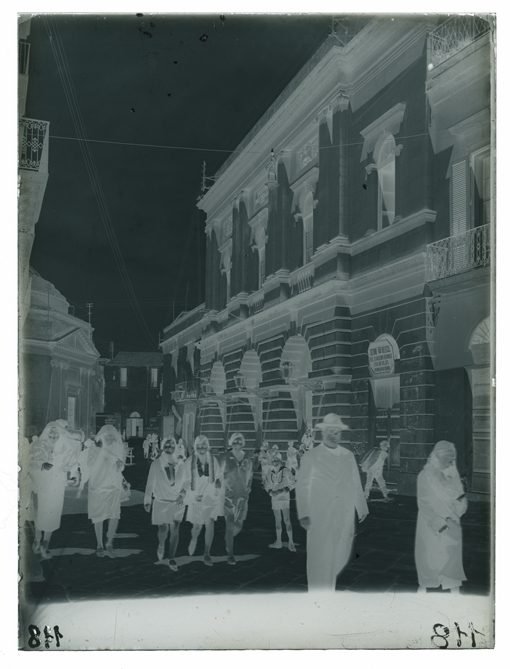 Lecce - Teatro Paisiello in via Palmieri (negativo) di Palumbo, Giuseppe (XX)