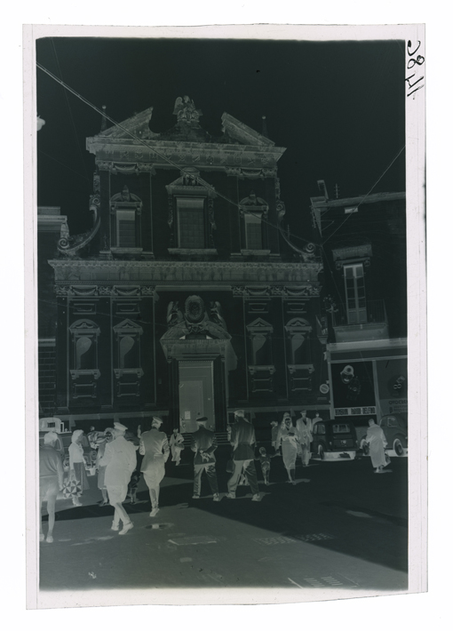 Lecce - Chiesa del Gesù - Piazzetta Castromediano (negativo) di Palumbo, Giuseppe (XX)