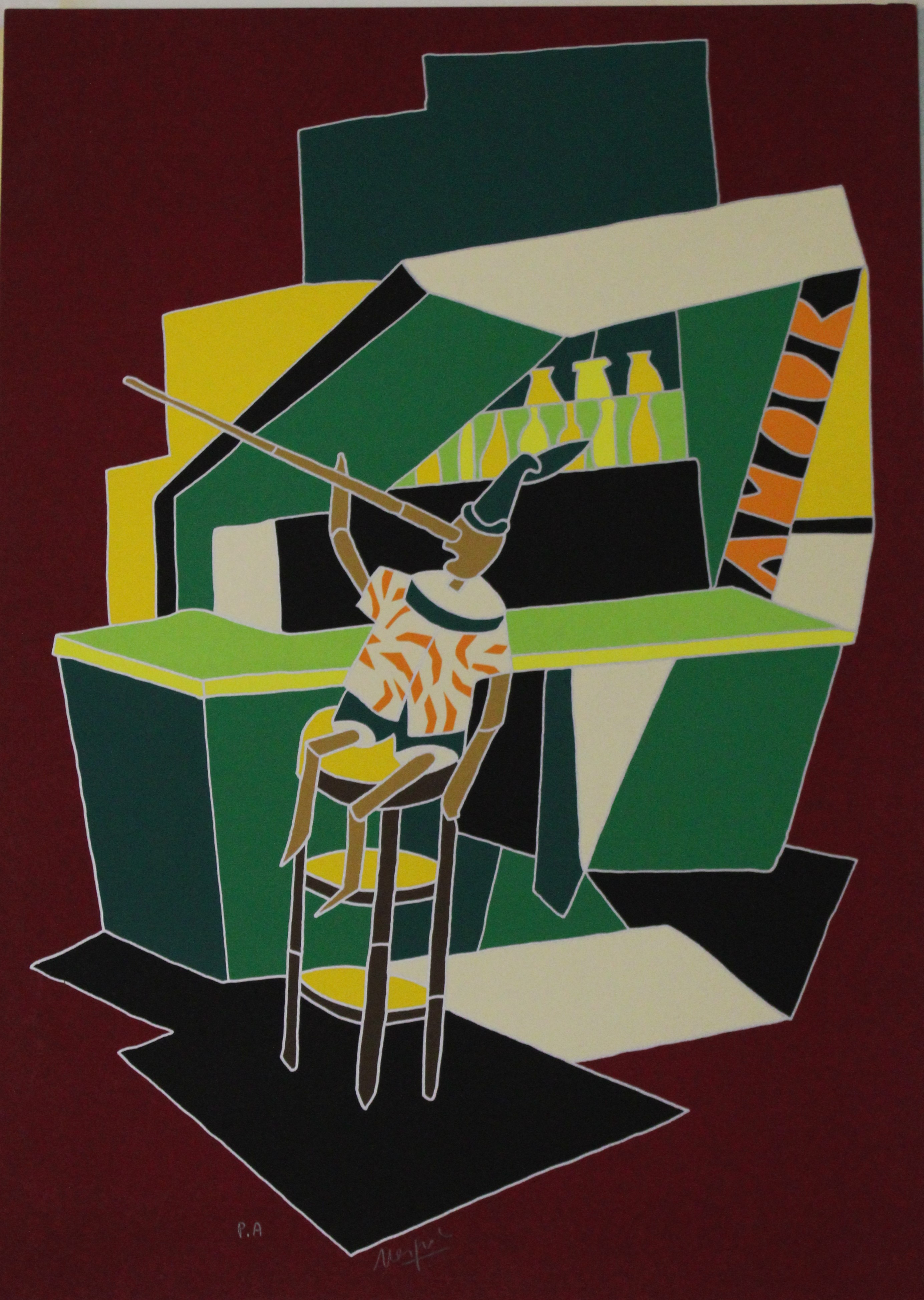 Pinocchio dice una bugia, Le Avventure di Pinocchio (stampa, elemento d'insieme) di Nespolo Ugo (XX)