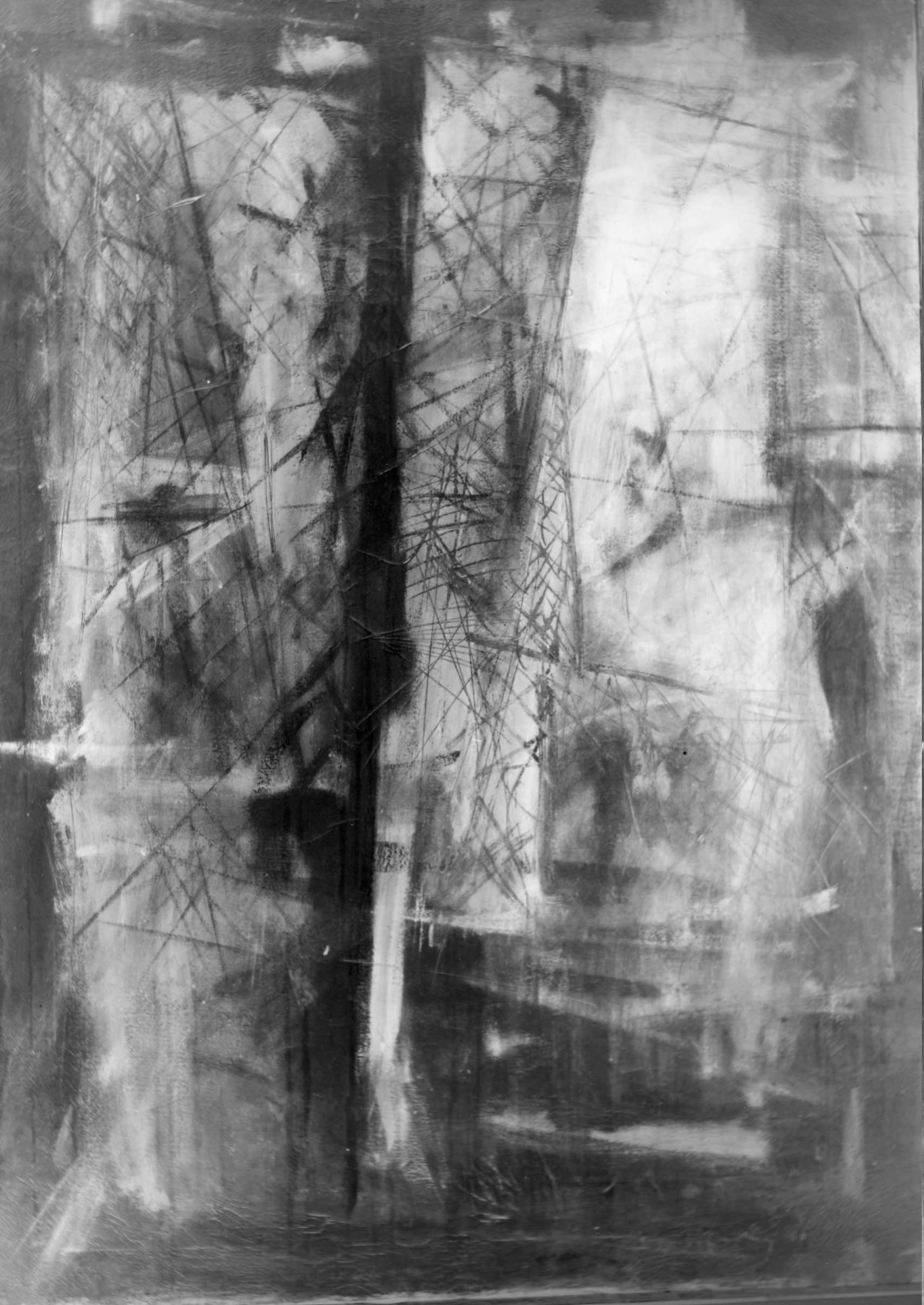 Paesaggio industriale, paesaggio (dipinto) di Ercolini Roberto (XX)