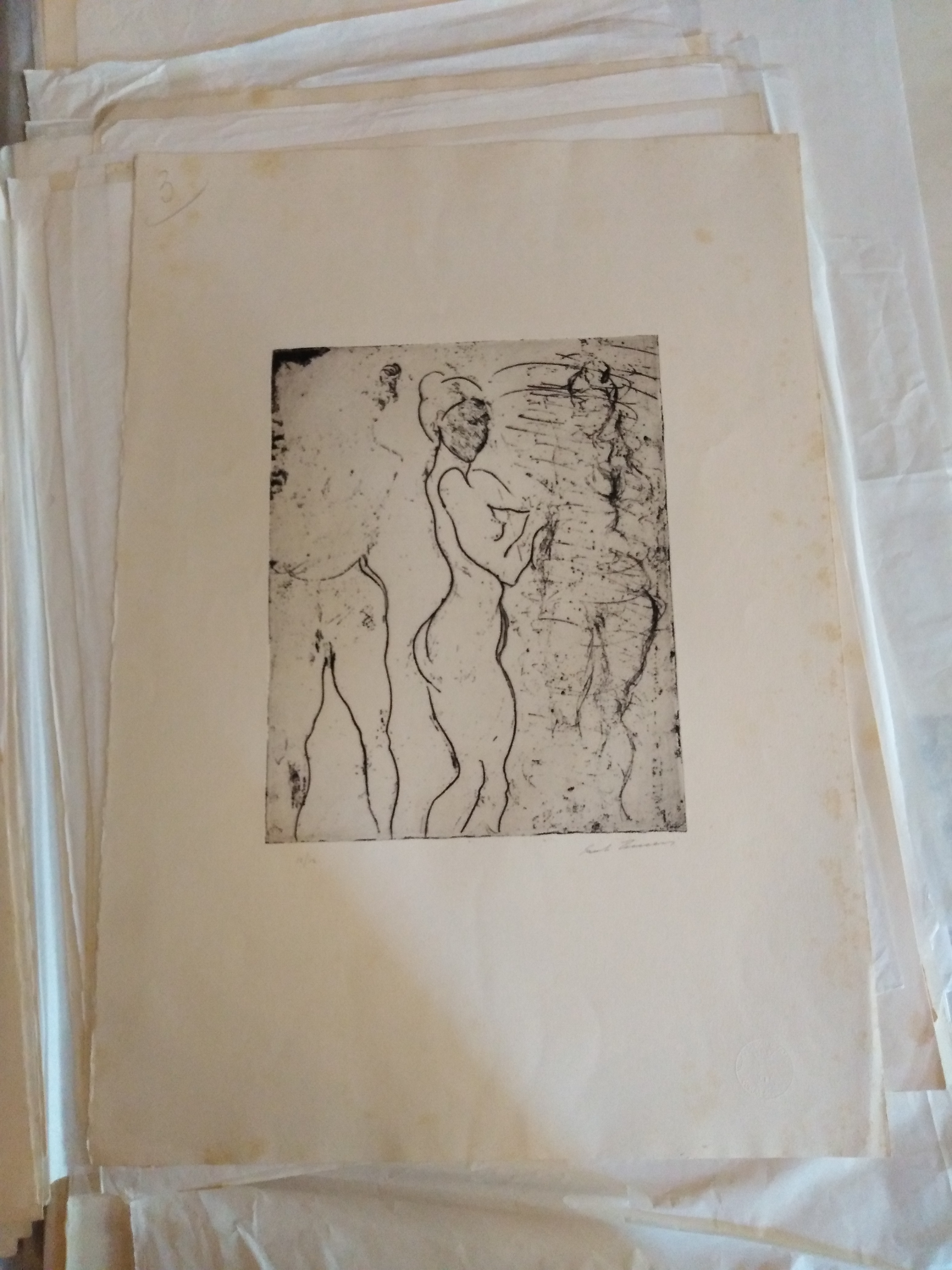 studi di nudo (stampa) di Treccani Ernesto (XX)