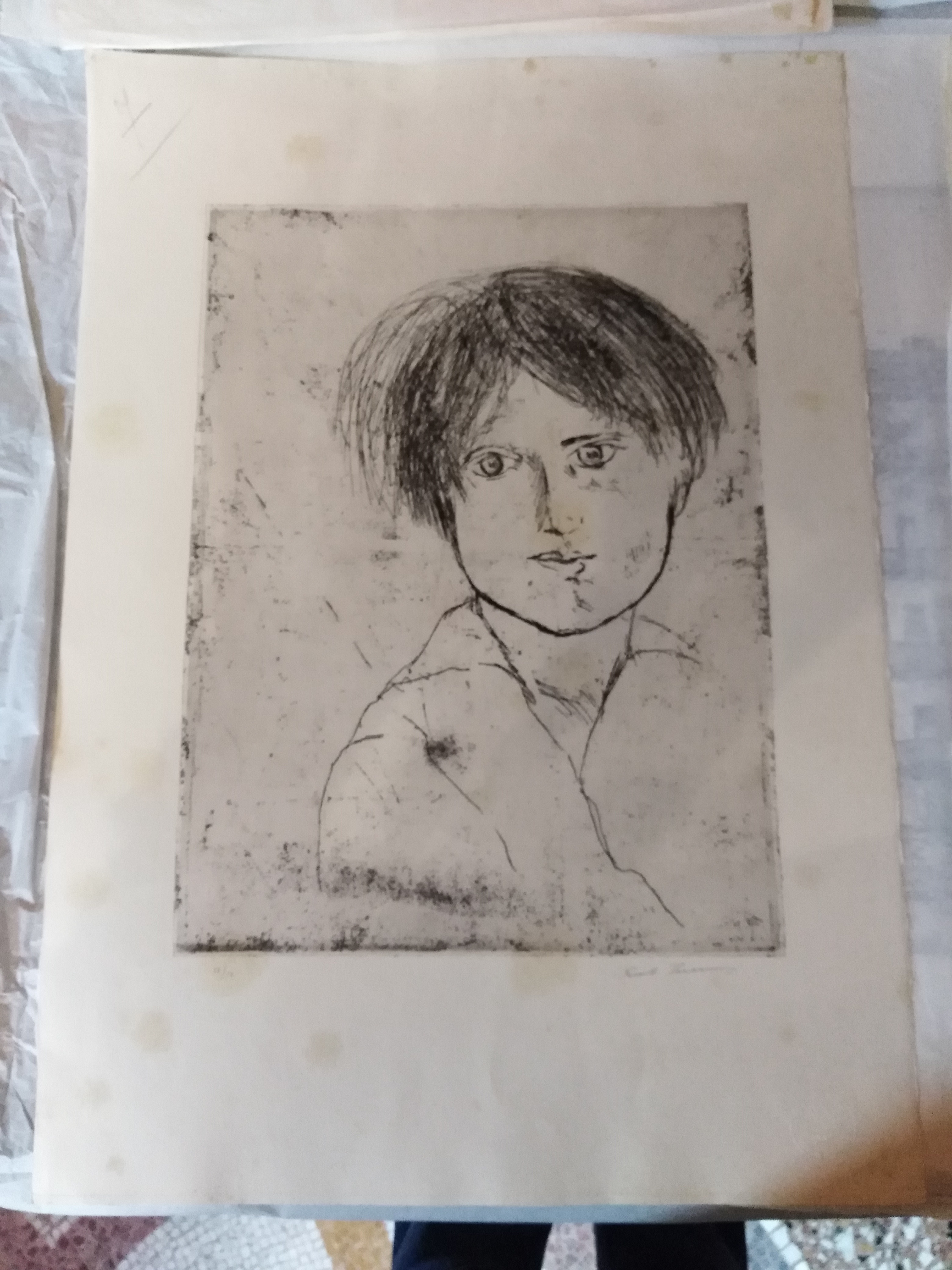 Bambino di Melissa, ritratto di un bambino (stampa) di Treccani Ernesto (XX)
