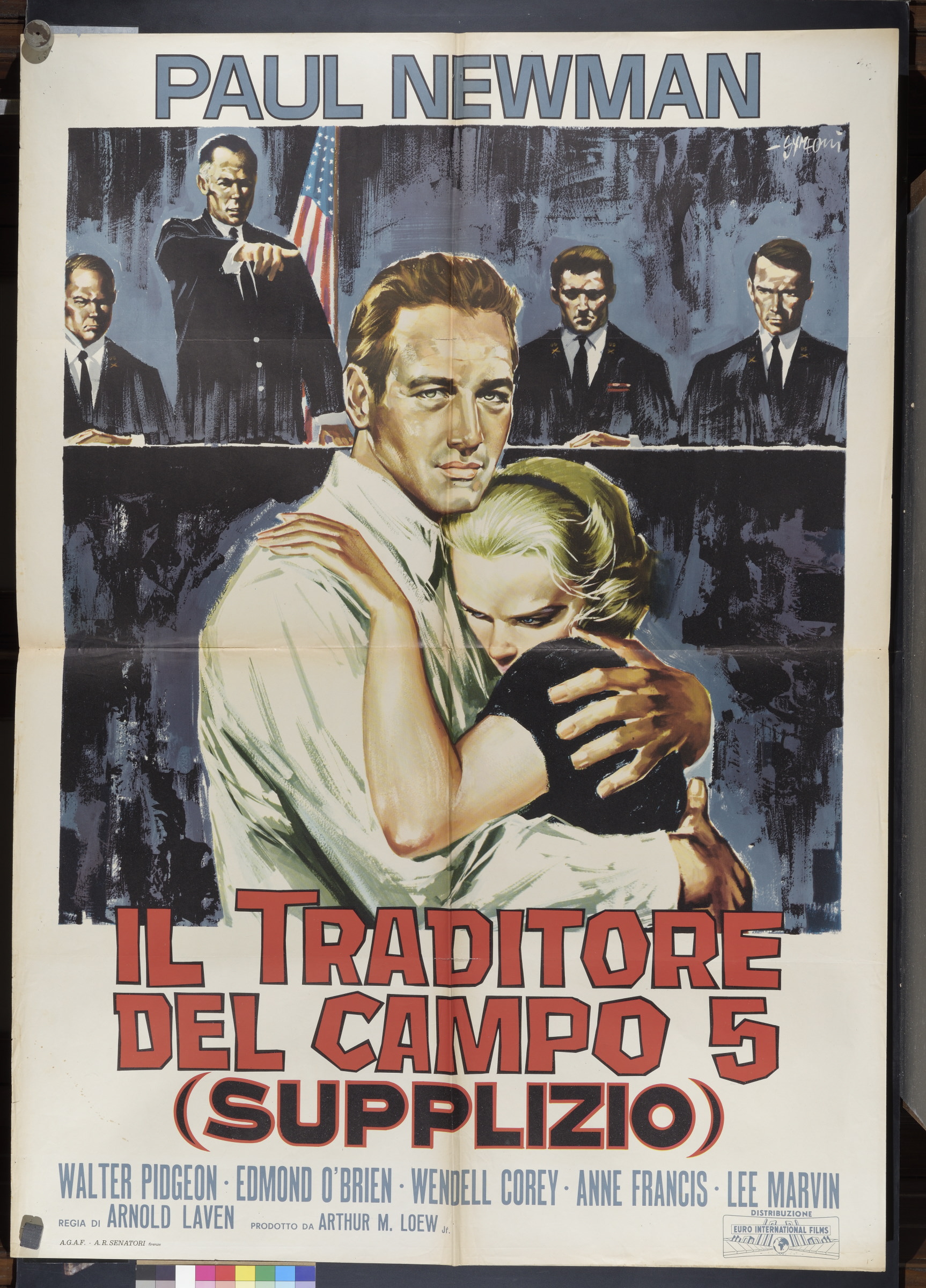 ritratto di attori, giurati in aula di tribunale (manifesto) di Simeoni Alessandro (XX)