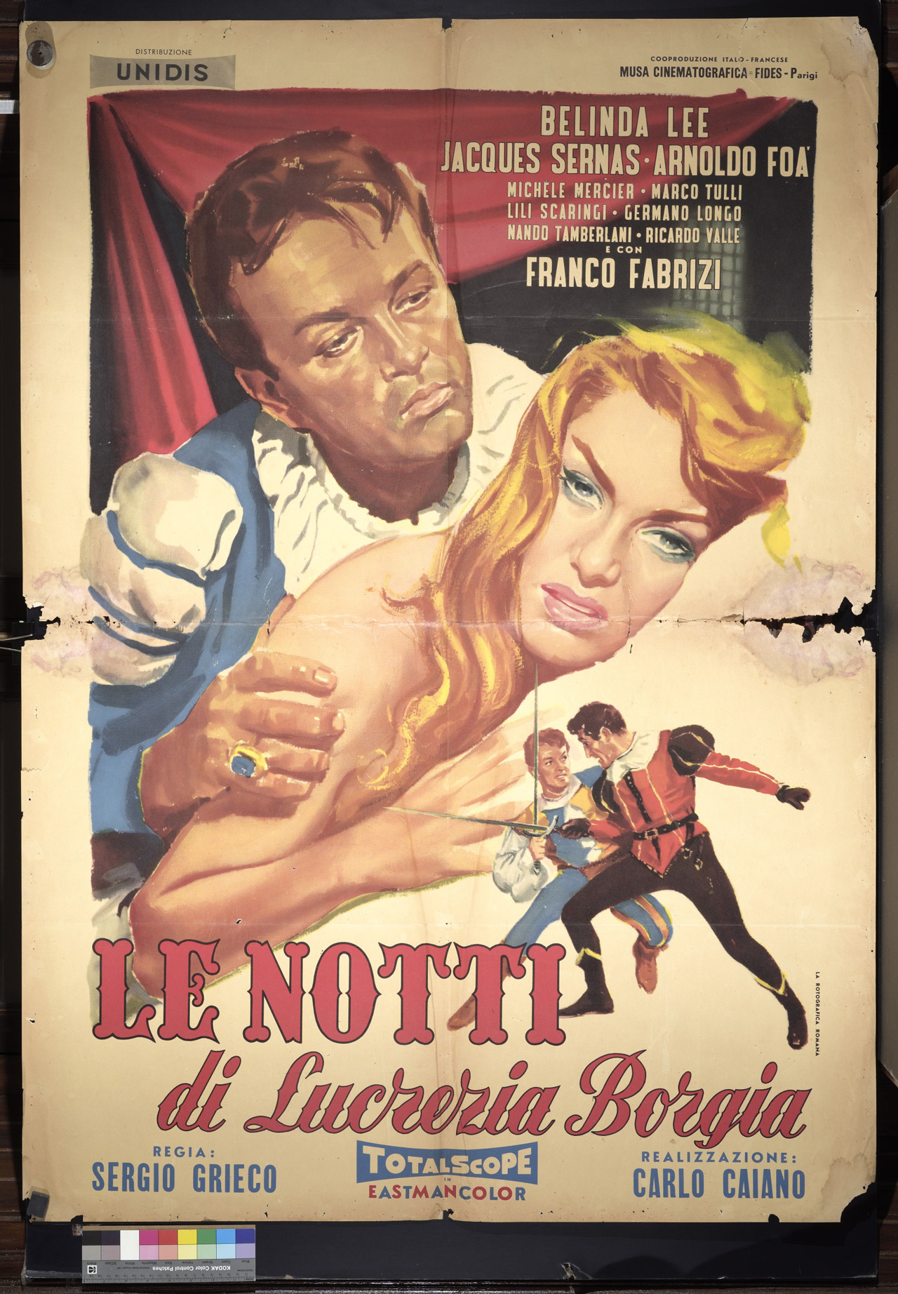 ritratto di attori con scena di duello (manifesto) - ambito italiano (XX)