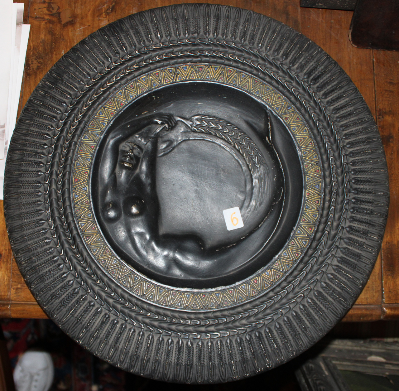 Il Golfo degli Angeli, sirena con spighe (piatto da pompa) di Ciusa Francesco (XX)