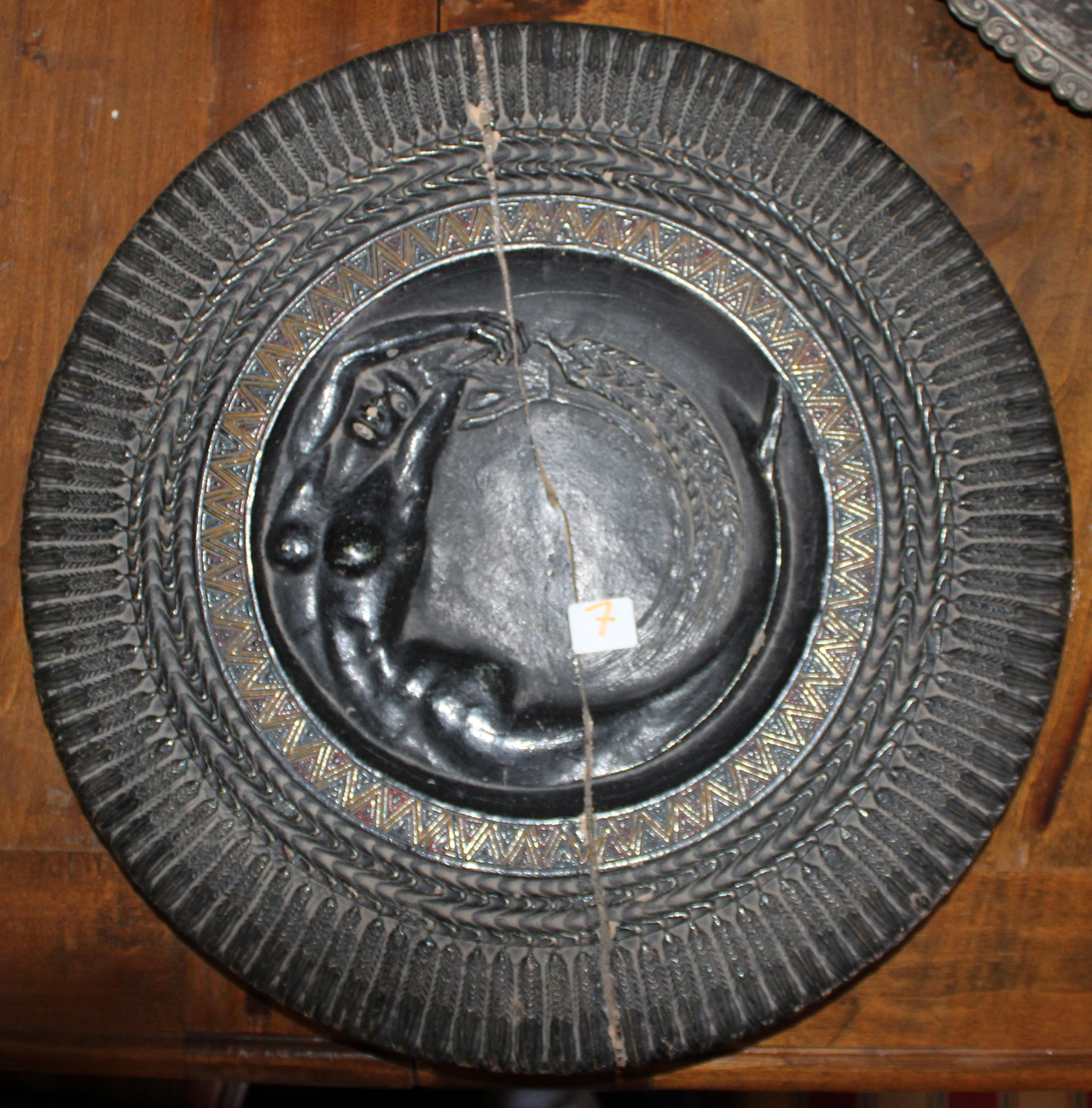 Il Golfo degli Angeli, sirena con spighe (piatto da pompa) di Ciusa Francesco (XX)