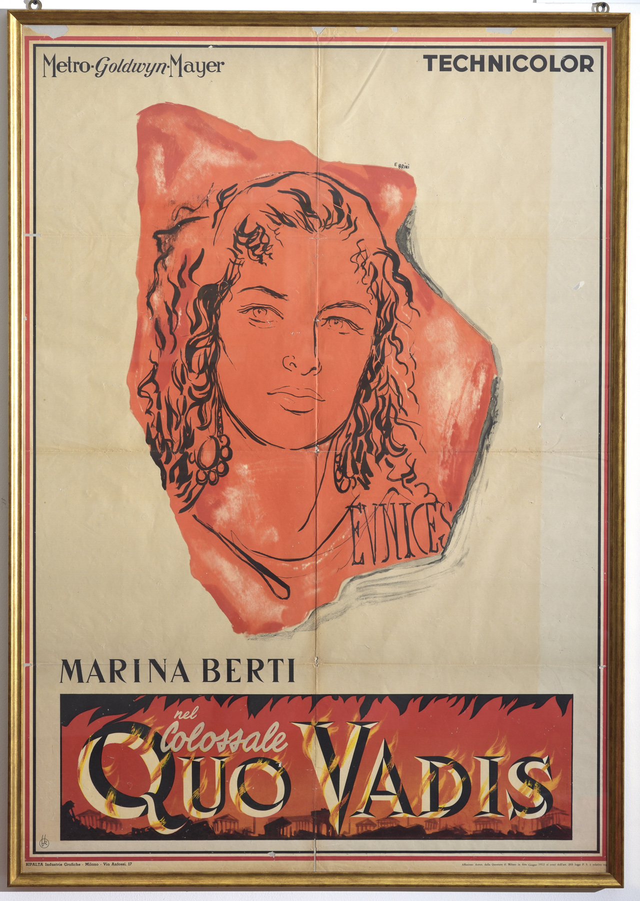 ritratto di Marina Berti (manifesto) di Brini Ercole (XX)