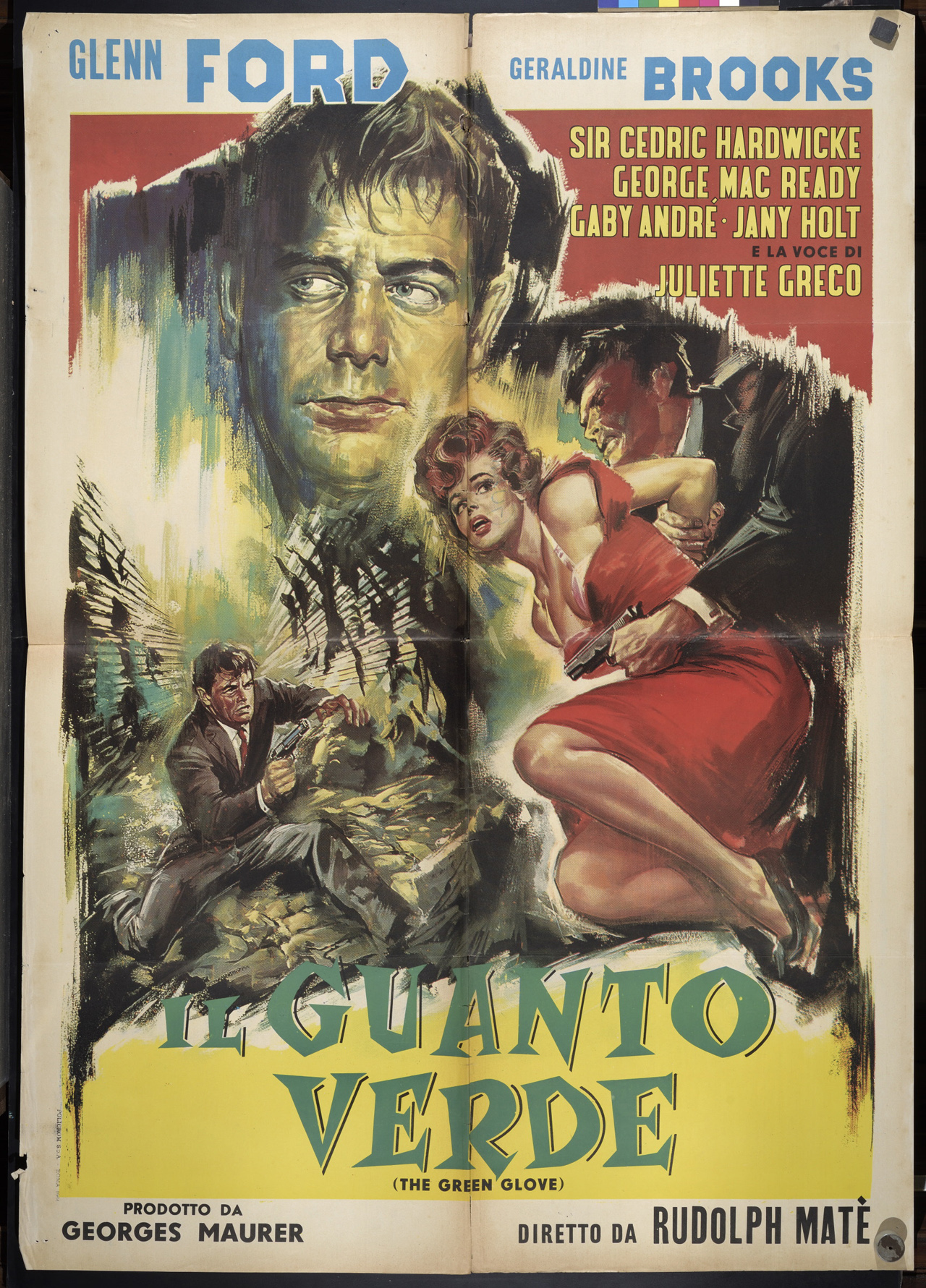 ritratto di attore con scena di lotta (manifesto) - ambito italiano (XX)