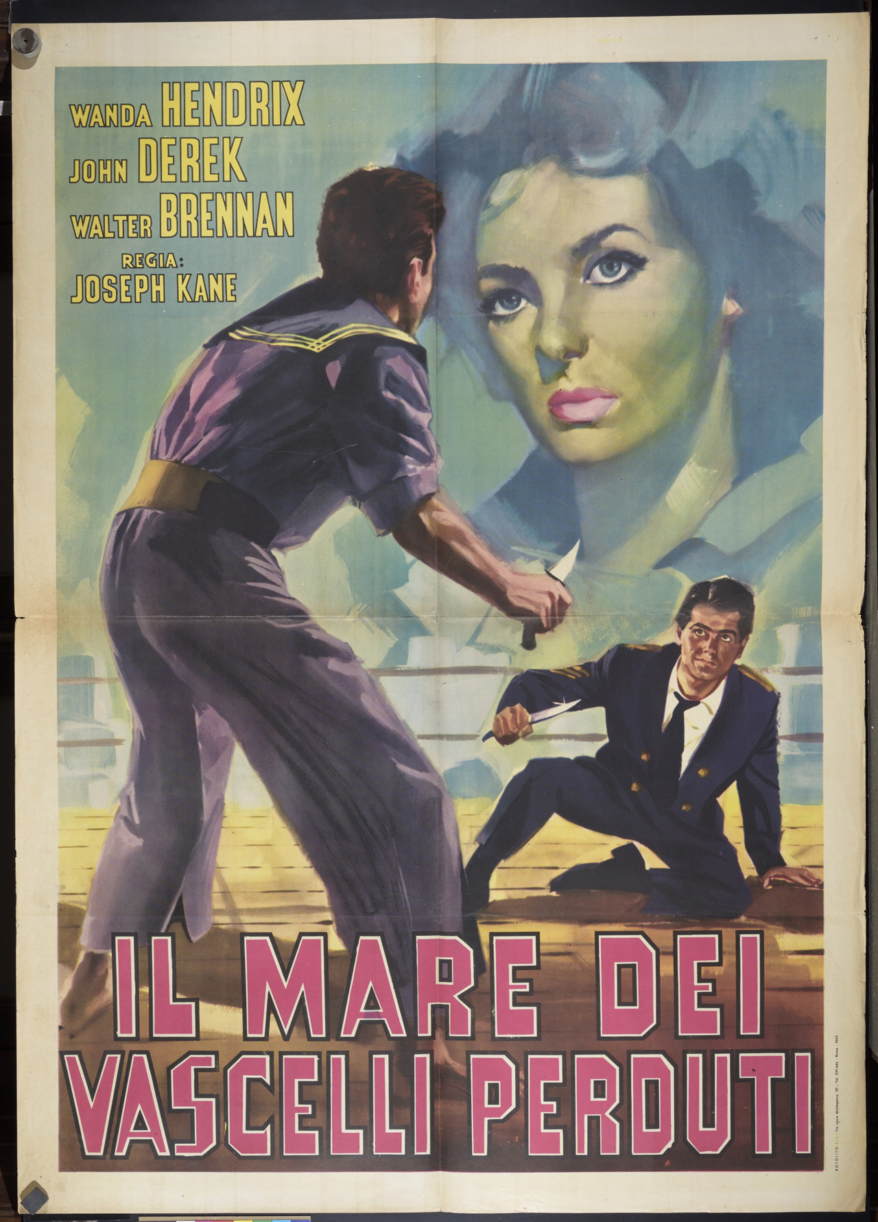 ritratto di attrice con scena di lotta (manifesto) - ambito italiano (XX)