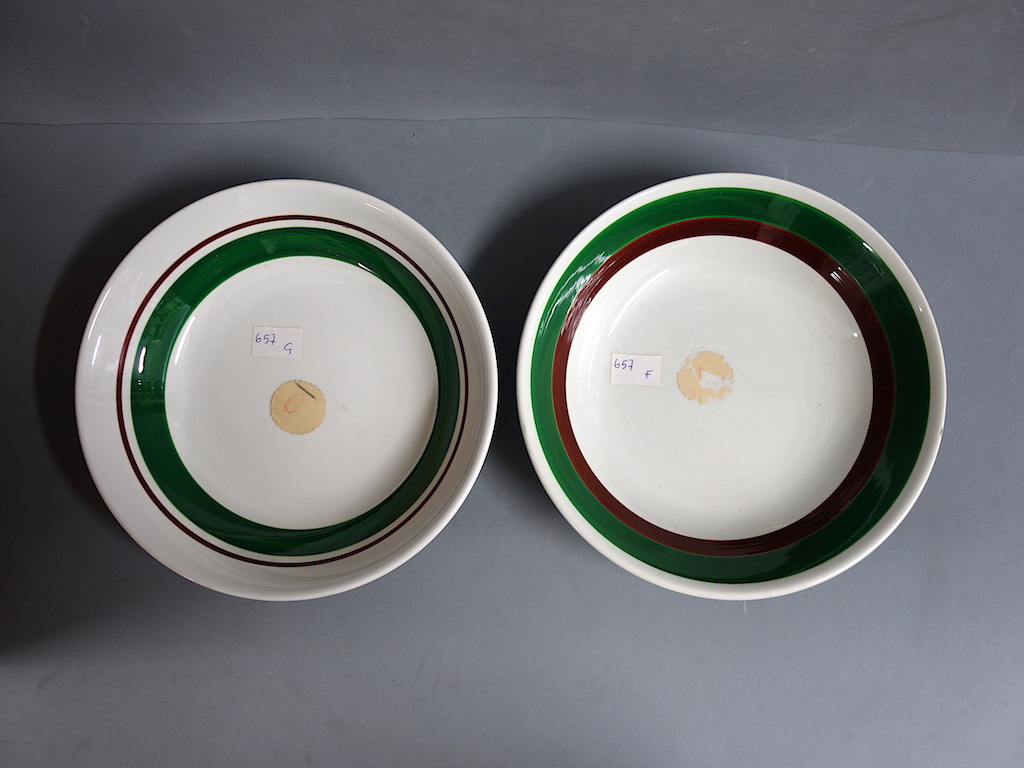 piatto fondo, coppia - ambito friulano (terzo quarto sec. XX)