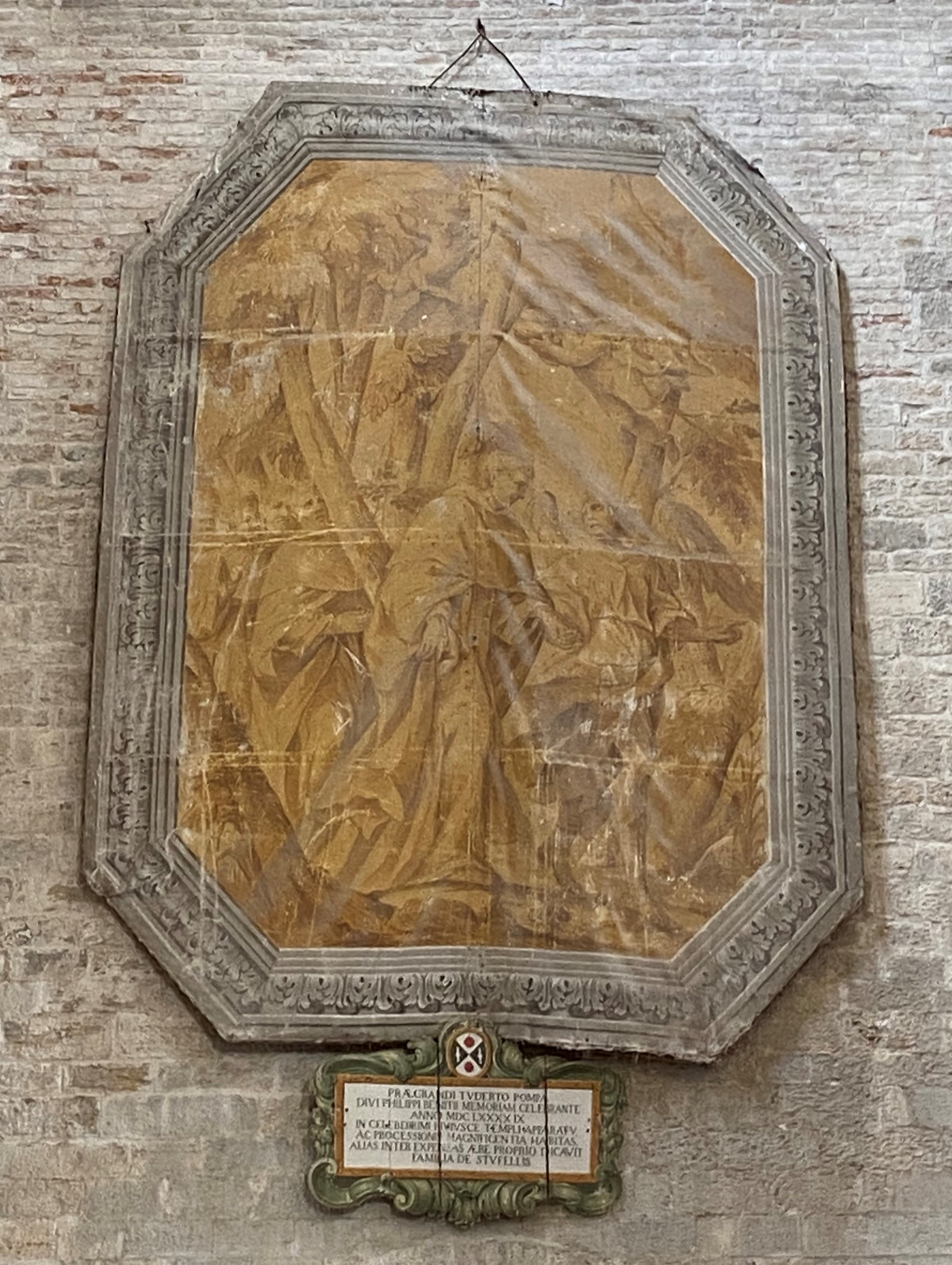 San Filippo Benizi (dipinto, elemento d'insieme) - ambito umbro (sec. XVII)