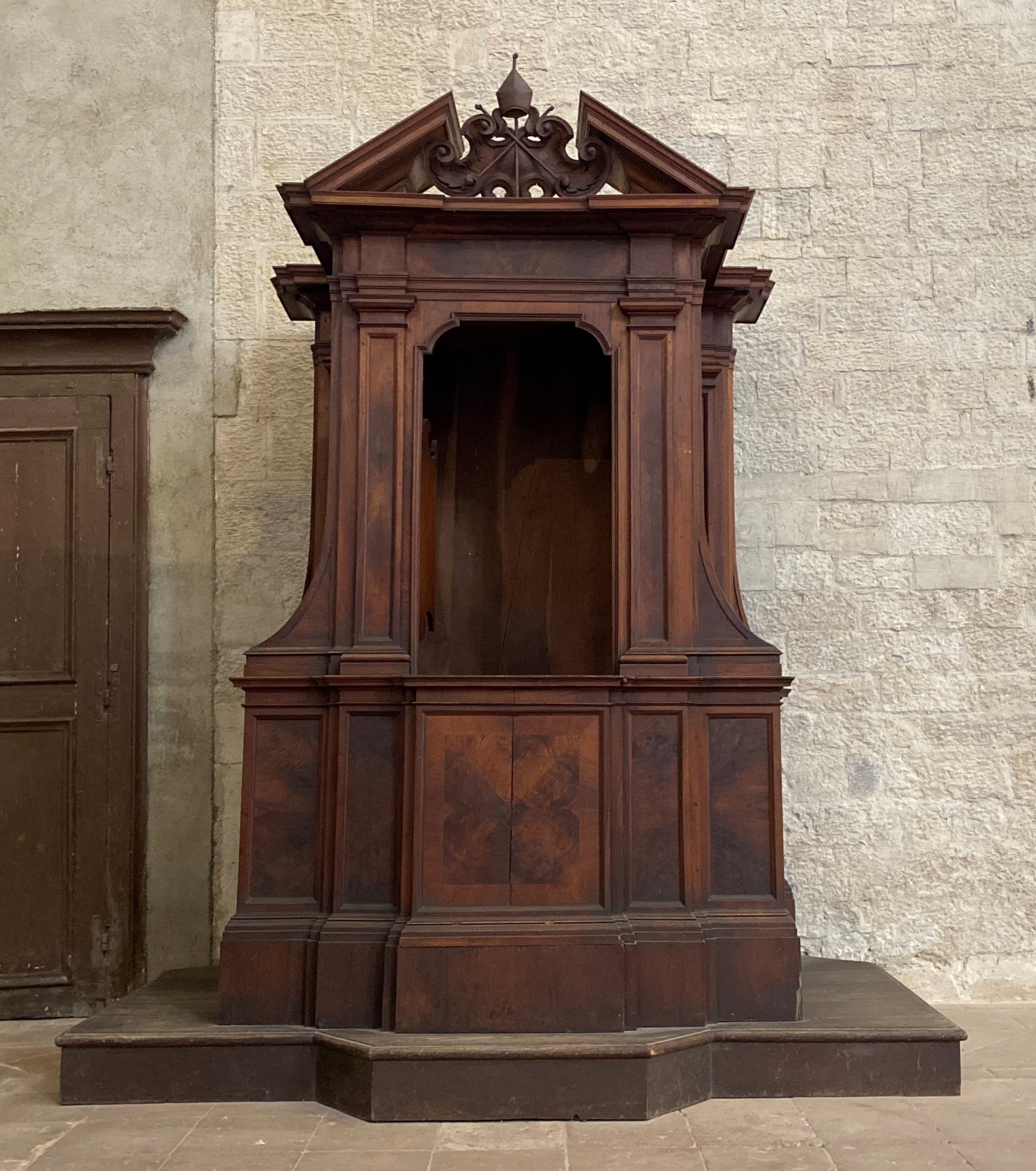 confessionale, opera isolata - bottega umbra (sec. XVIII)