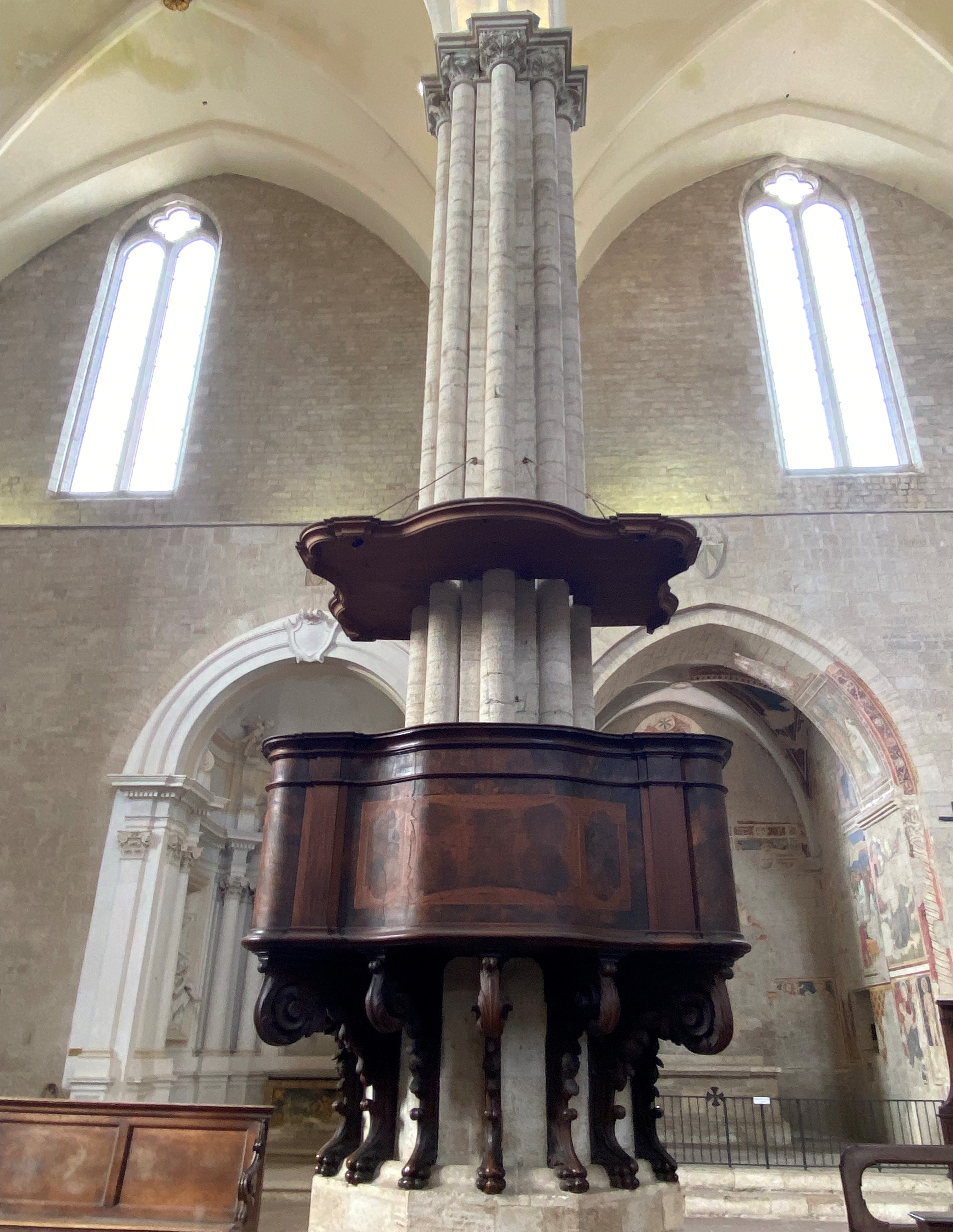 pulpito, opera isolata - bottega umbra (sec. XVII)