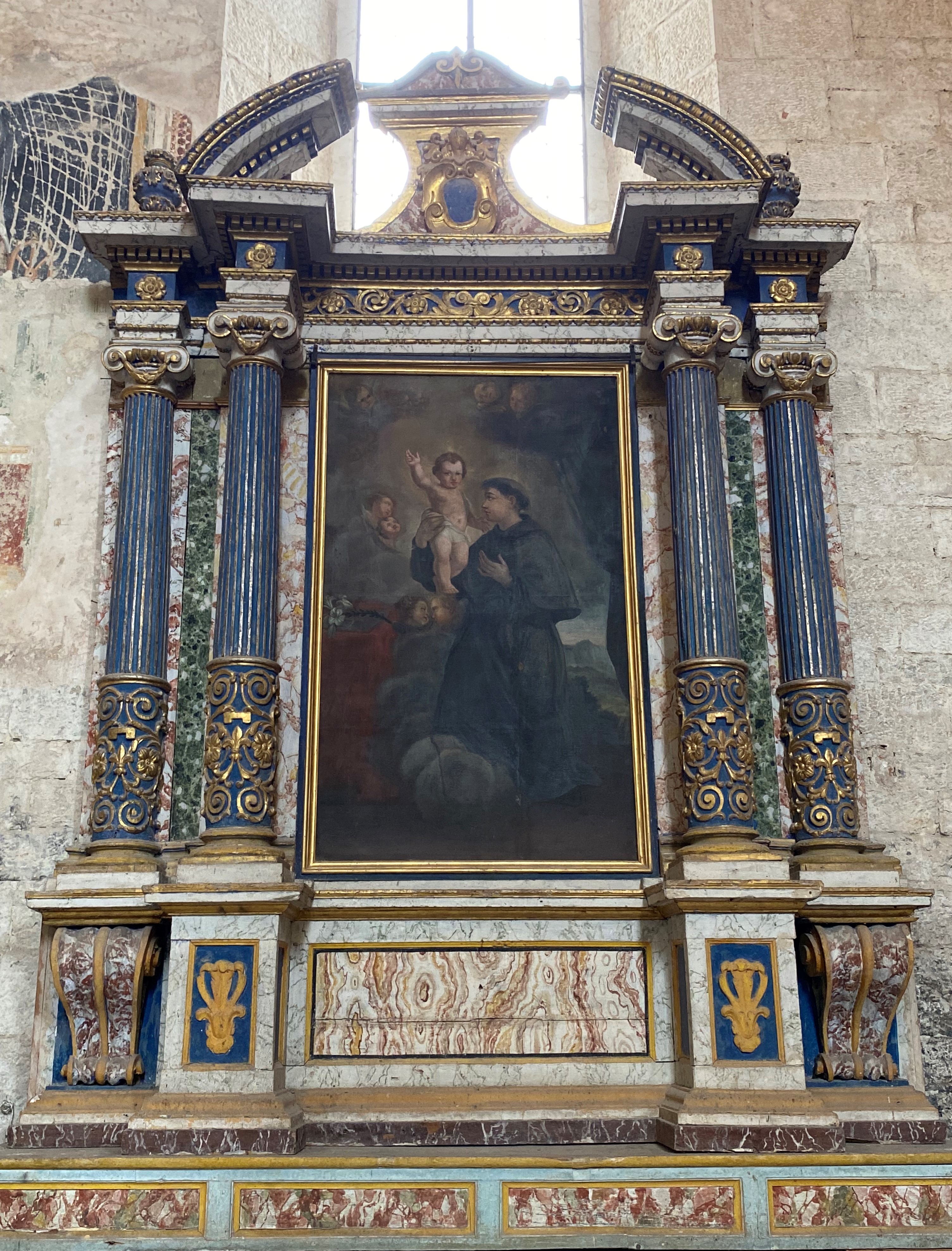 mostra d'altare, elemento d'insieme - bottega umbra (sec. XVIII)