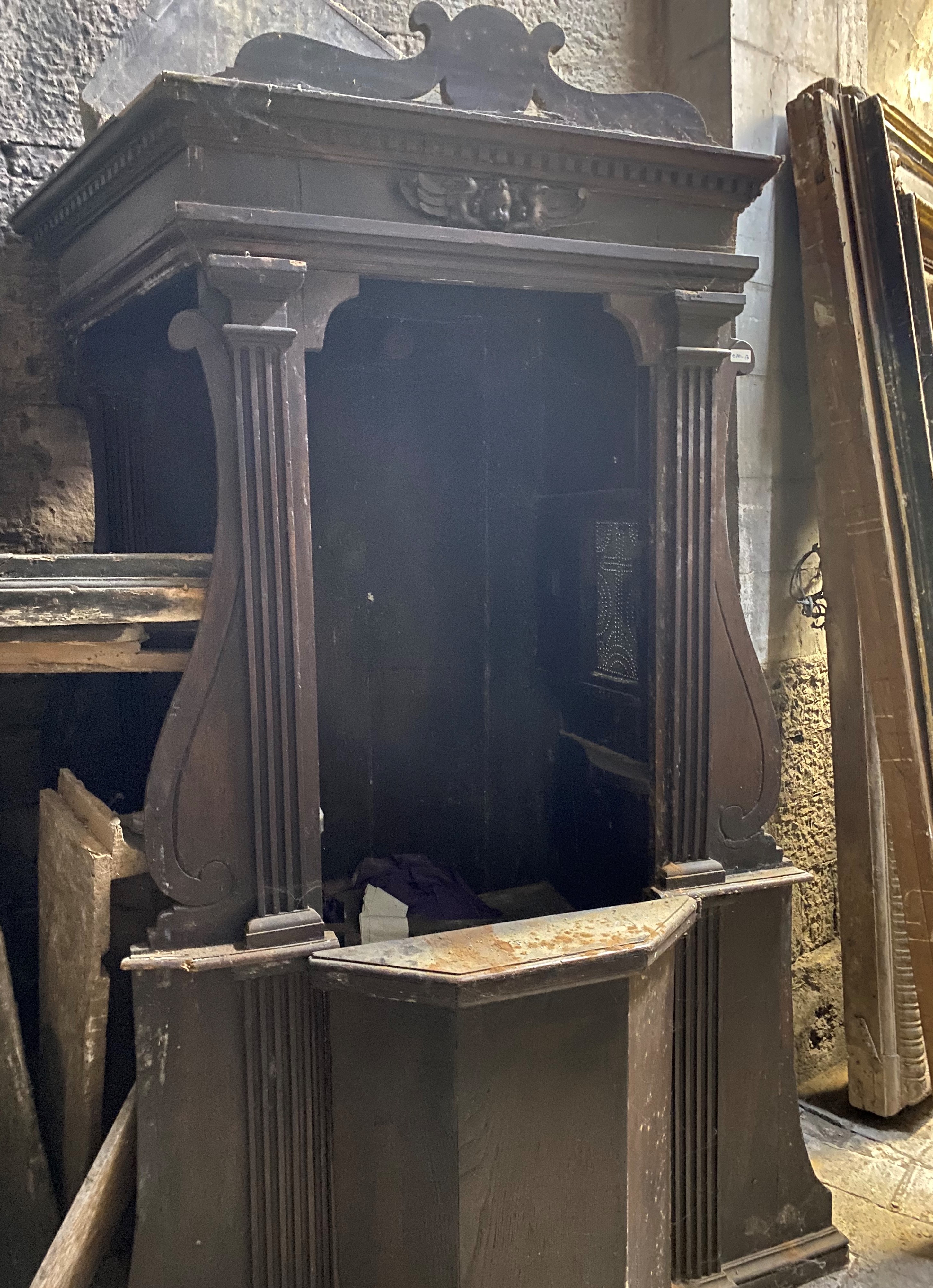 confessionale, opera isolata - bottega umbra (sec. XVIII)