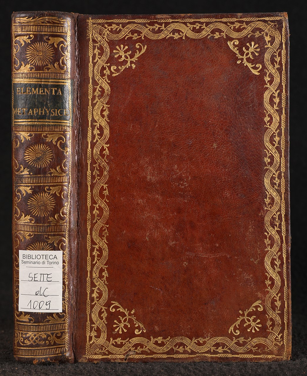 legatura piena, opera isolata - ambito piemontese (fine XVIII)