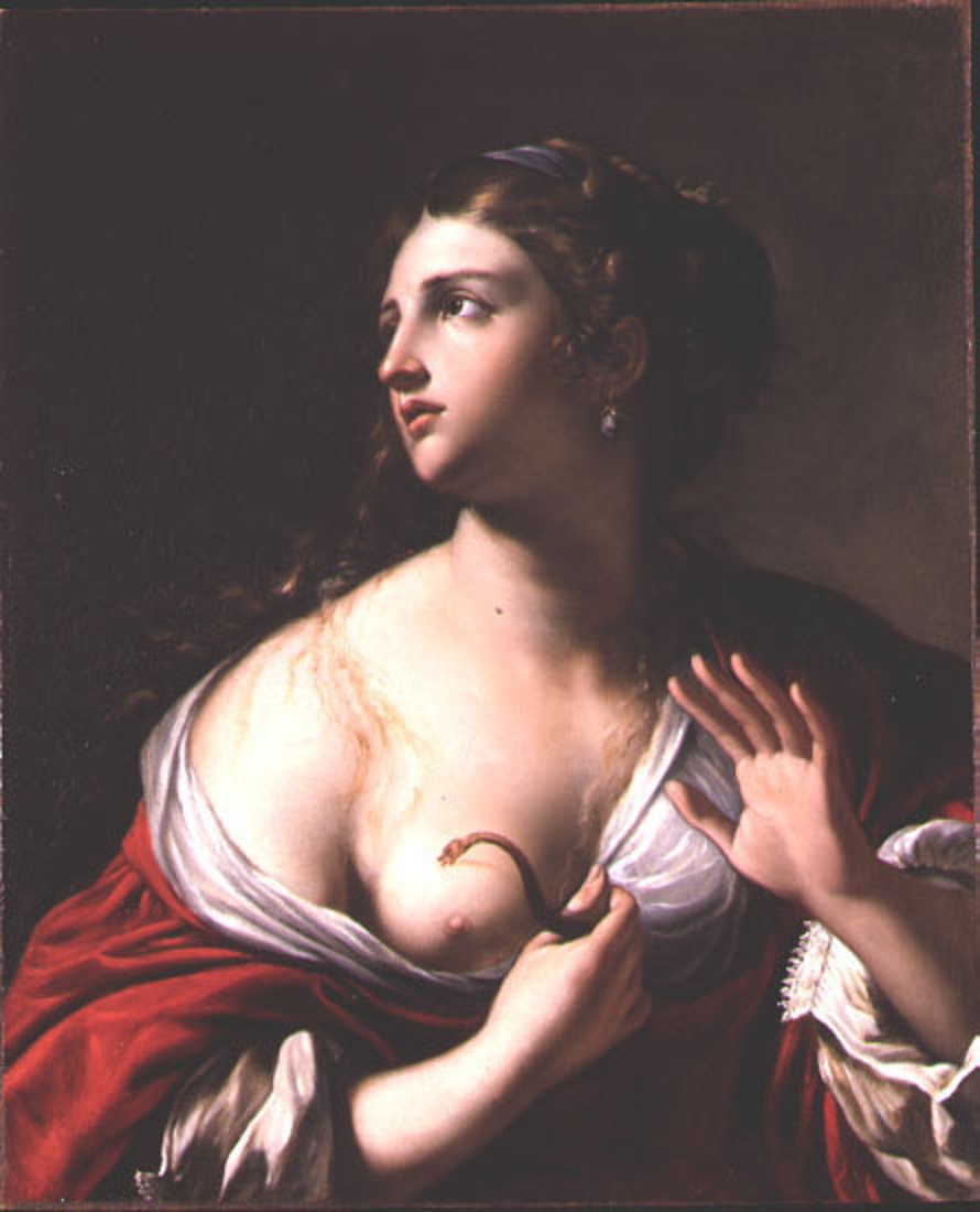 Morte di Cleopatra (dipinto, opera isolata) di Cozza Francesco (sec. XVI)