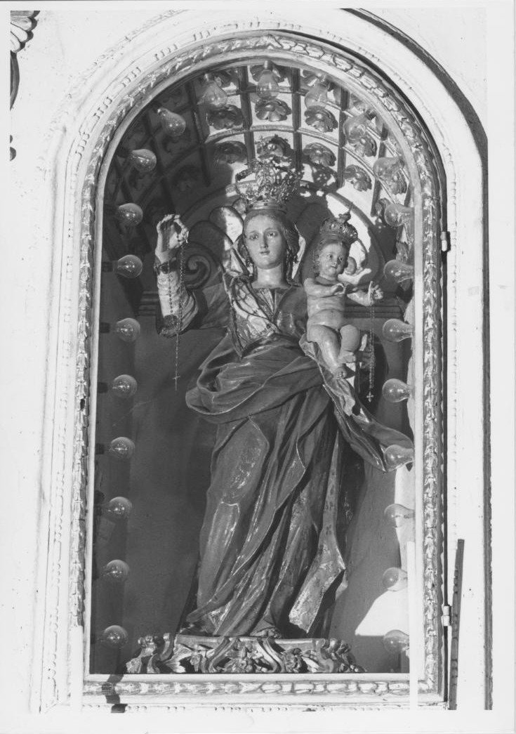 Madonna del rosario, madonna con bambino (scultura)