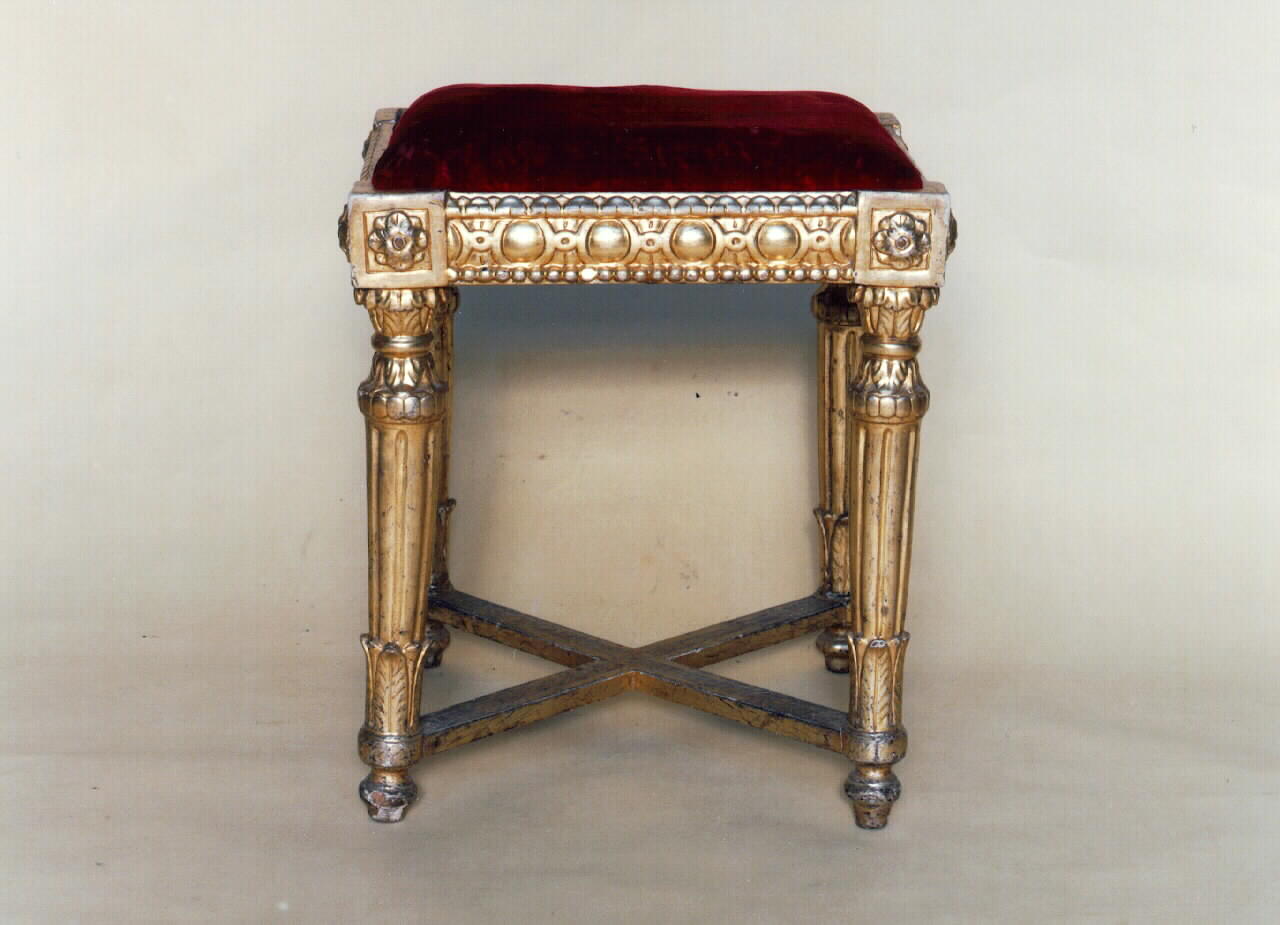 sgabello, serie - produzione siciliana (primo quarto sec. XIX)