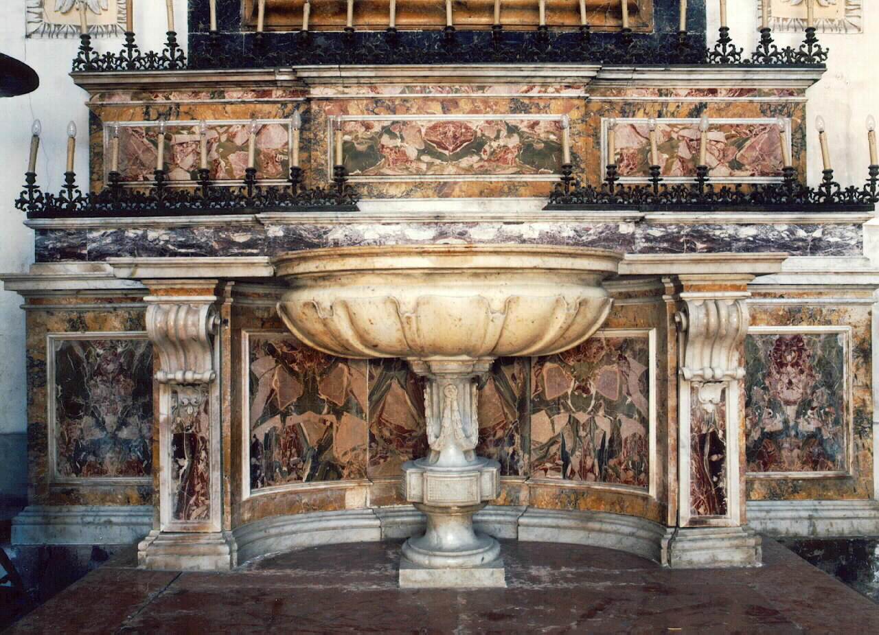 altare - a blocco - ambito siciliano (Fine/inizio secc. XVIII/ XIX)