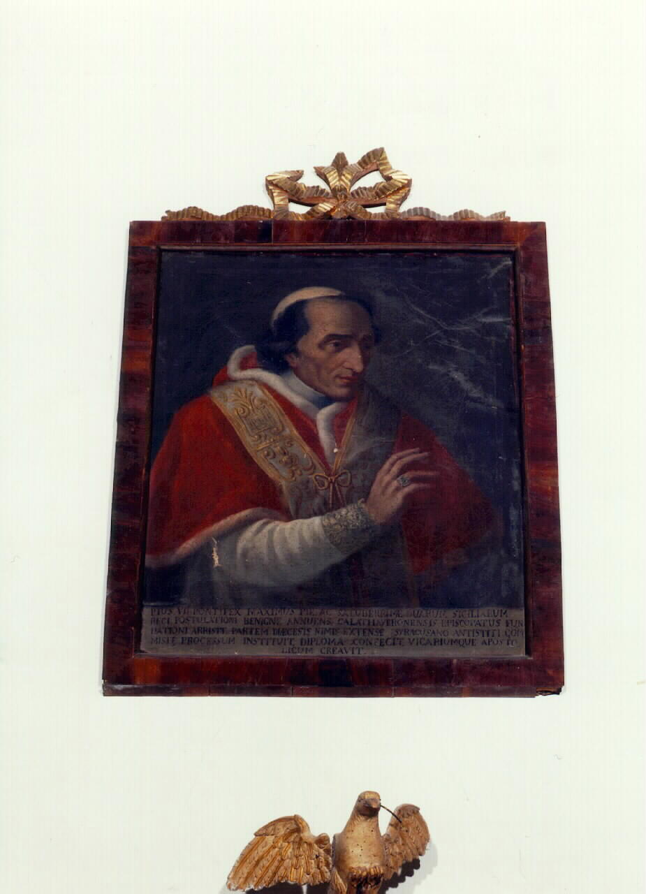 ritratto del papa Pio VII (dipinto) - ambito siciliano (sec. XIX)