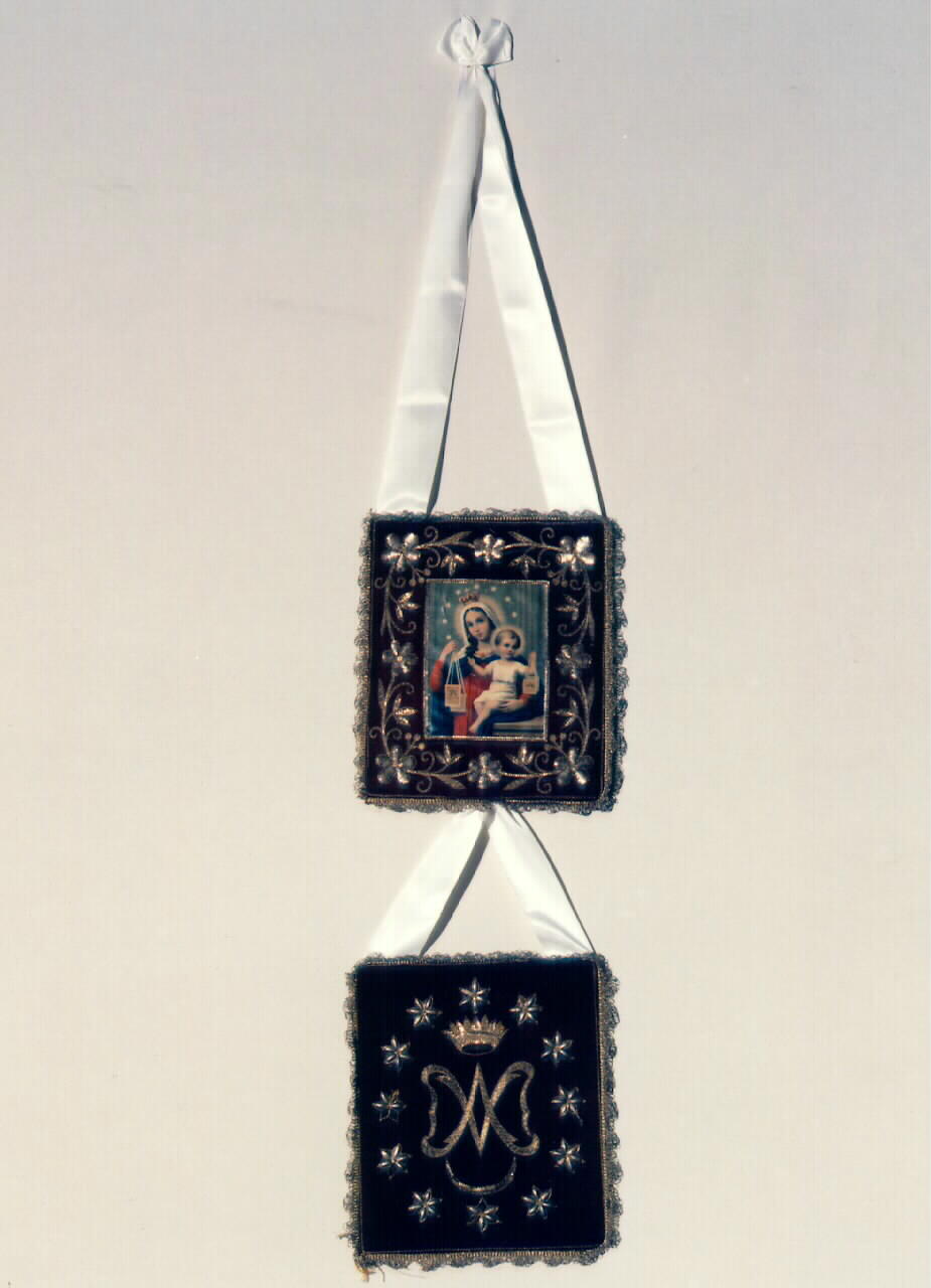 scapolare (attributo iconografico) - manifattura siciliana (Prima metà sec. XIX)