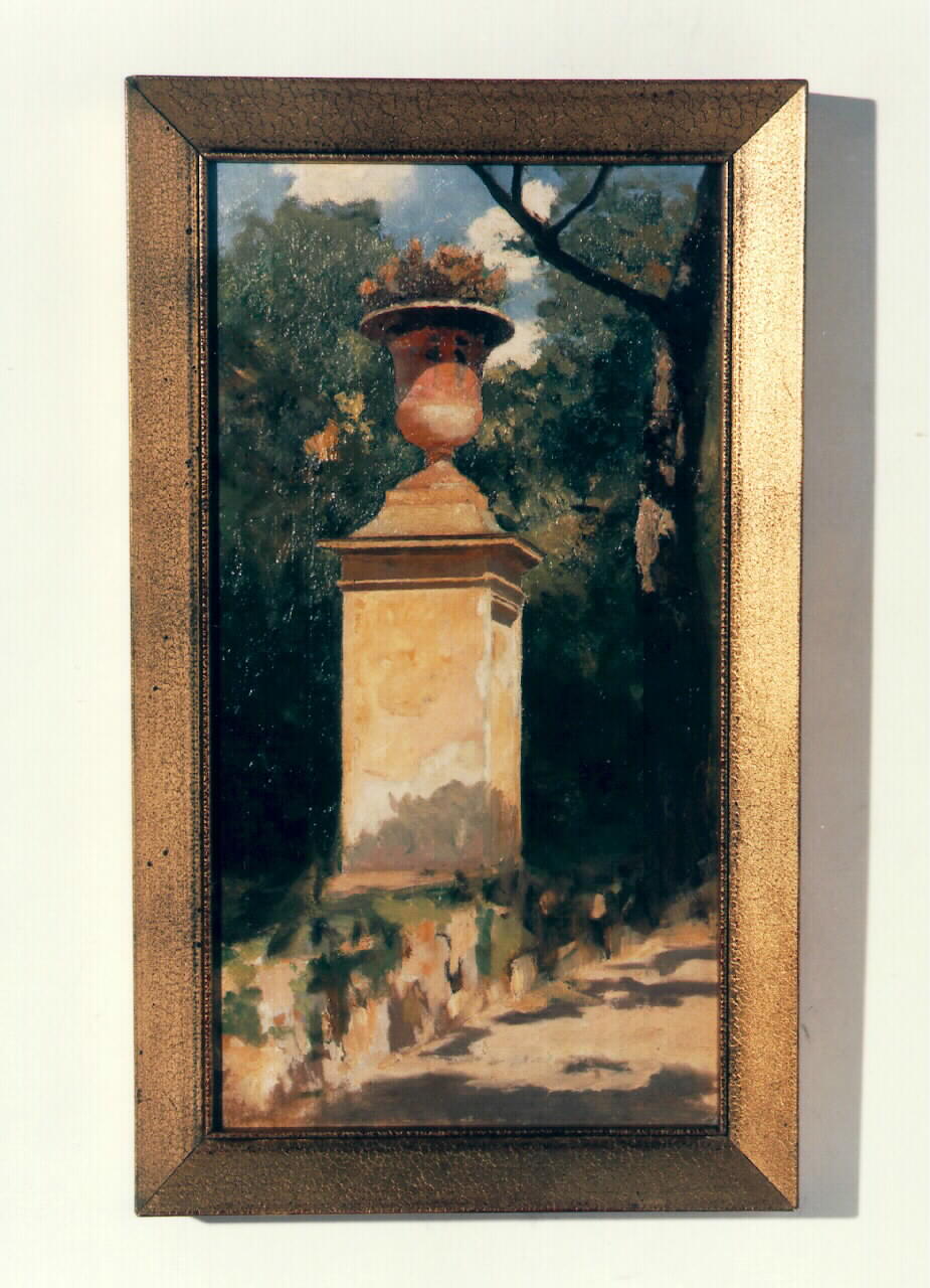 vaso dell'orto botanico (dipinto) - ambito siciliano (Fine/inizio secc. XIX/ XX)