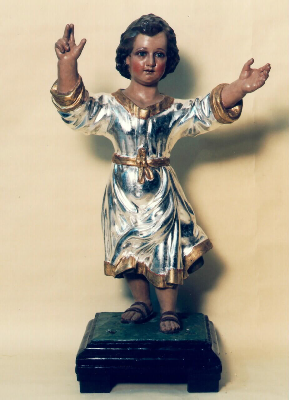 Gesu' Bambino benedicente (statua) - ambito siciliano (Seconda metà sec. XVIII)