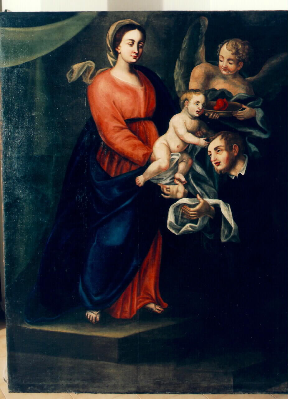 Madonna con Bambino e San Gaetano da Thiene (dipinto) - ambito siciliano (Seconda metà sec. XVIII)