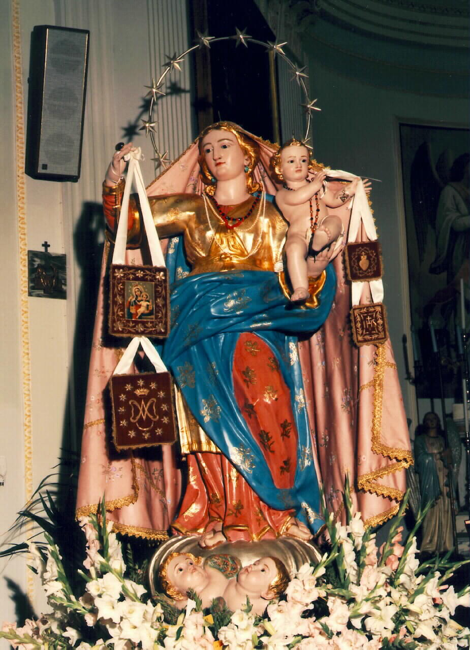 Madonna del Carmelo (statua processionale) - ambito siciliano (Seconda metà sec. XVIII)