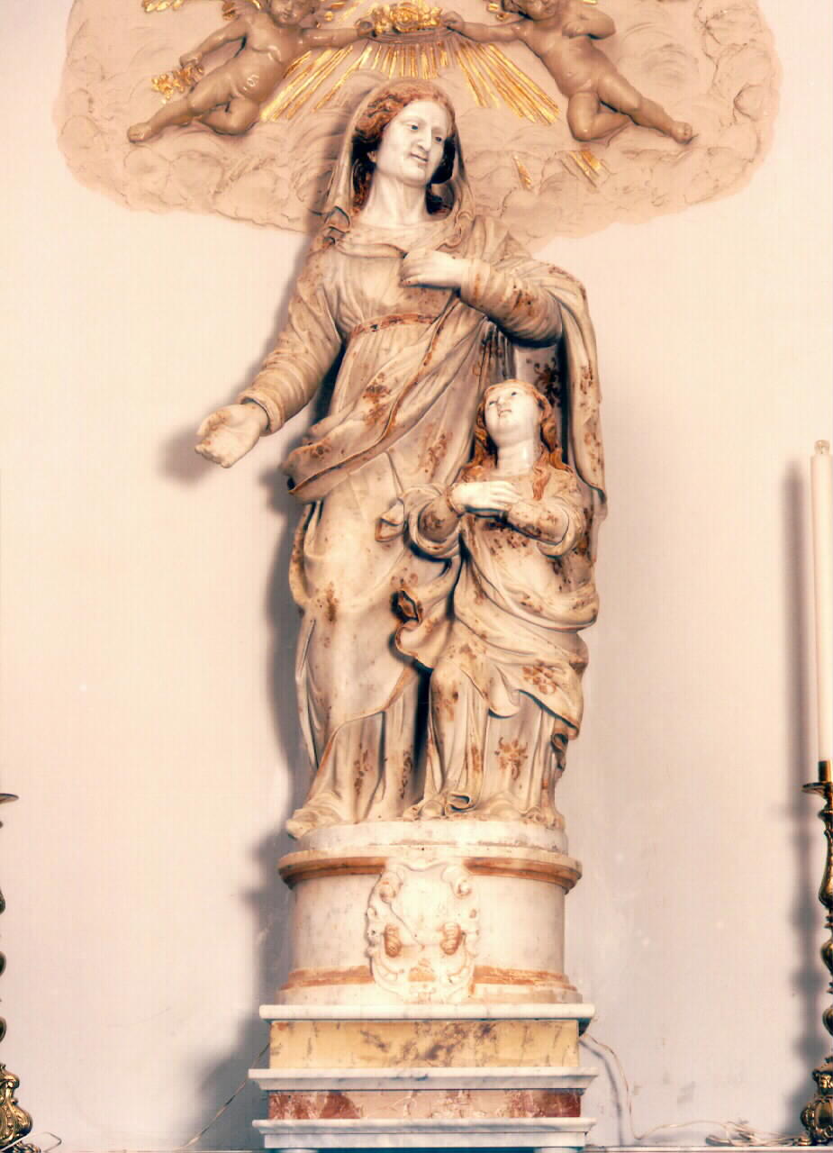 Sant'Anna e Maria vergine bambina (gruppo scultoreo) - ambito gaginesco (fine sec. XVI)
