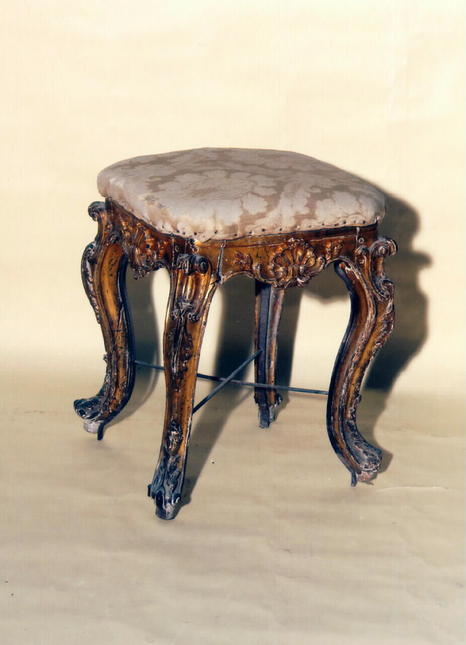 sgabello, serie - produzione siciliana (Prima metà sec. XVIII)