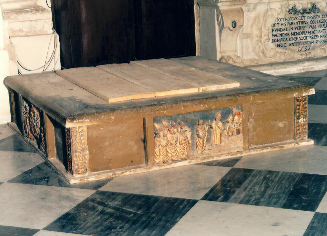 base di statua - produzione siciliana (Fine/inizio secc. XVII/ XVIII)